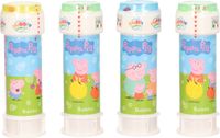 Henbrandt Peppa Pig Bellenblaas - 4x - 50 ml - voor kinderen - uitdeel cadeau/kinderfeestje
