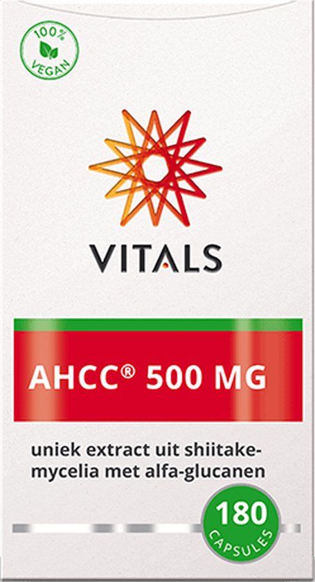 Vitals AHCC® 500mg Capsules - 180 Capsules