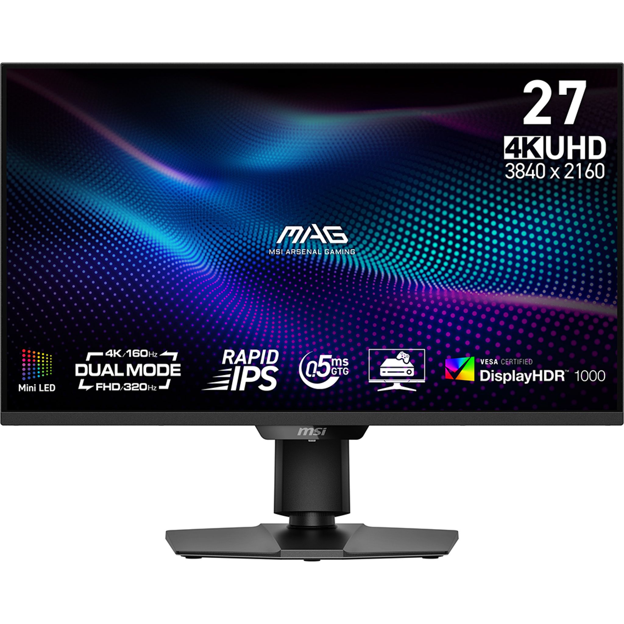 MSI MAG 274UPDF E16M computer monitor 68,6 cm (27") 3840 x 2160 Pixels 4K Ultra HD LED Zwart