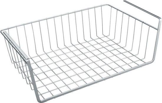 Metaltex Kanguro Opbergmand 40X26X14 Cm Zilver