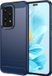 Techsuit Hoesje geschikt voor HONOR 200 Lite - Carbon Silicone Back Cover - Blauw