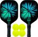 Franklin Pickleball set voor 2 spelers met paddles en ballen - multicolor
