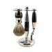 Edwin Jagger Rasoirs Ensemble 3 pièces Imitation Ébène et Chrome Plaqué Ensemble Réf.S8M356CR Paquet - 1 paquet
