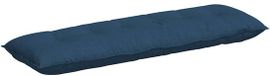 vidaXL Rugkussen, blauw, 160 x 19 x 50 cm, stof