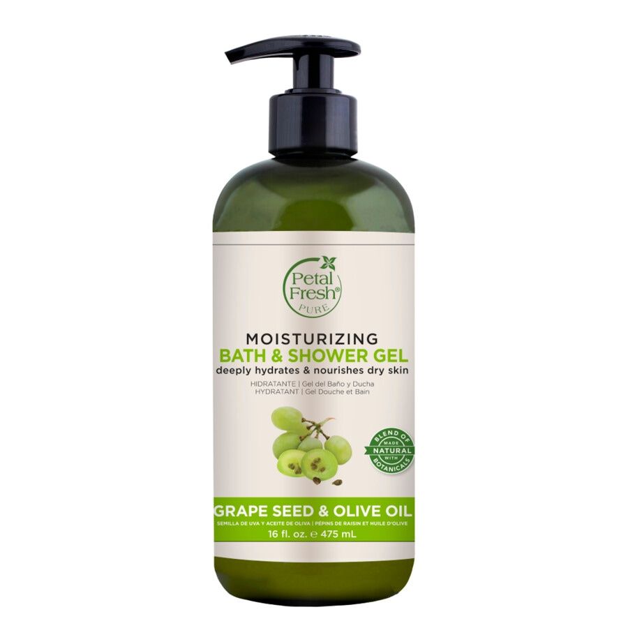 Petal Fresh Pure Bath & Shower Gel Grape Seed & Olive Oil - 475 ml