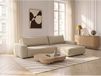 HONORE Canapé d'angle réversible convertible en tissu chenille