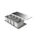 Naber Cox® Box 1T 1000-5. Afvalbak, lichtgrijs. - Vuilnisbak