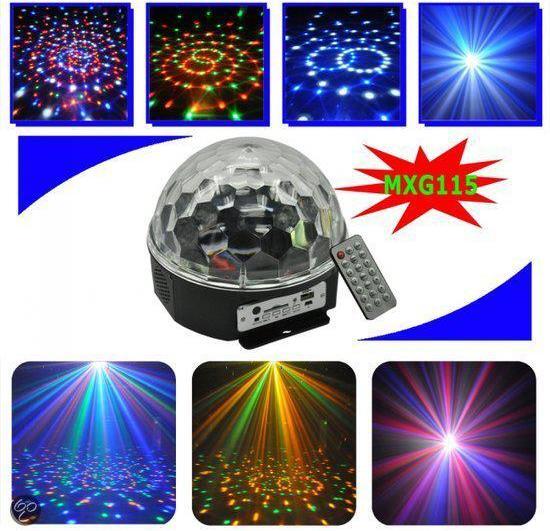 Moonlight discobal led met muziek mp3 speler Een ongeÃ«venaard lichtspel