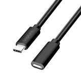 LogiLink CU0212 USB-C Kabel USB 2.0 USB-C Stekker, USB-C Bus 3.00 m Zwart