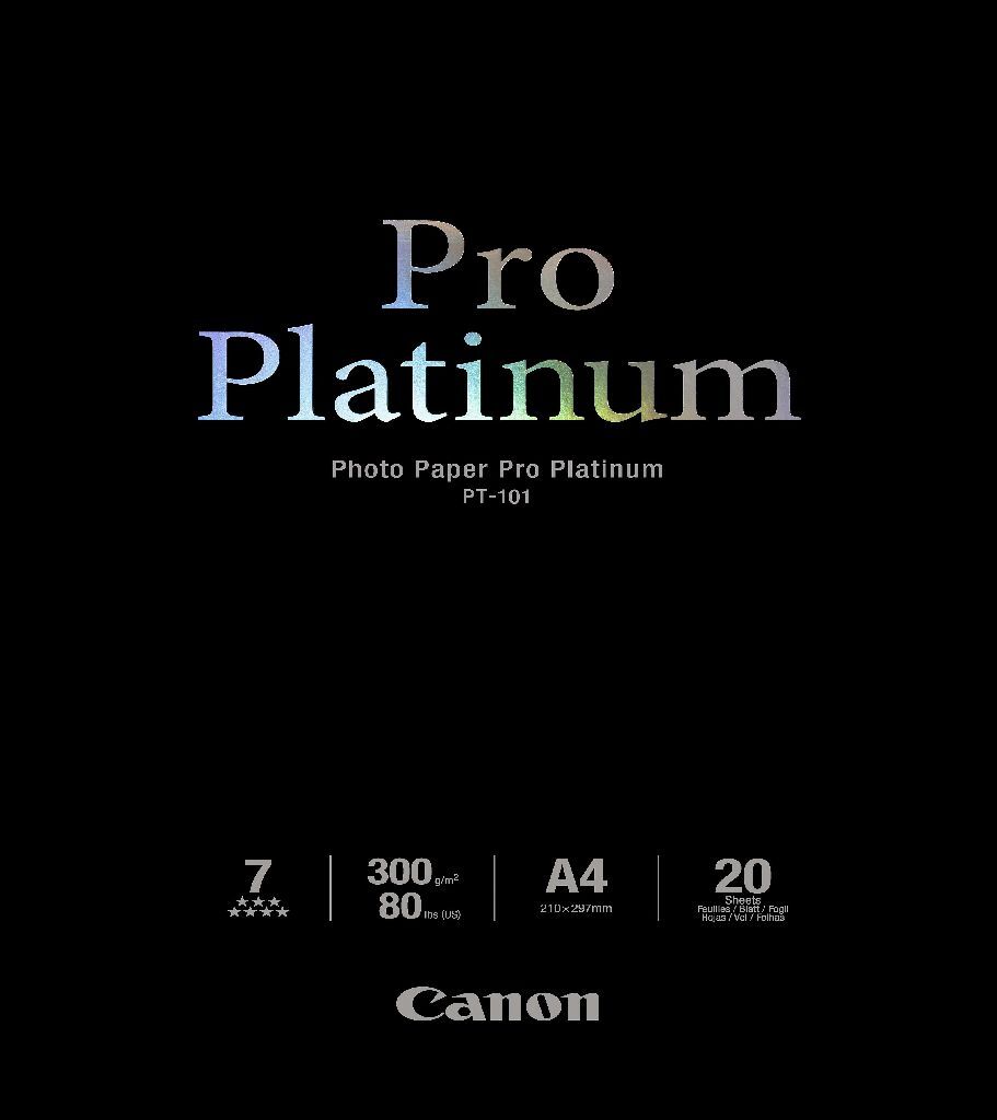Canon PT-101 A 4 20 vel Photo Paper Pro Platinum 300 g