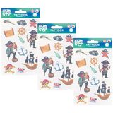 StickerBoo Piraten Kindertattoo Set, Afwasbare Kindertattoos