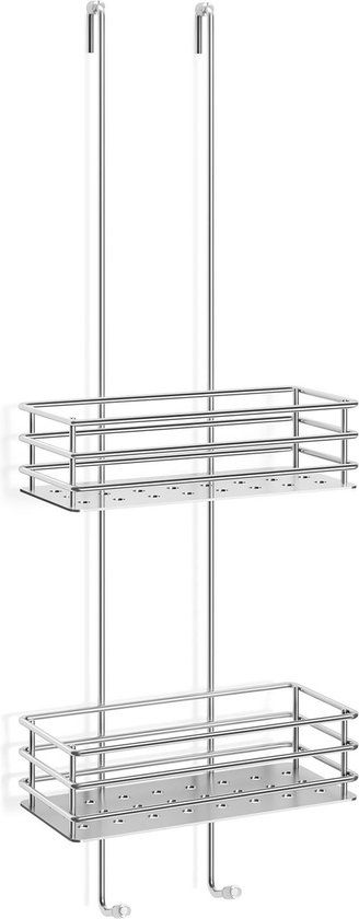 ZACK Iparo Douchemandjes - Design Douche Opbergrek - Spiegelglans Metaal