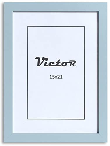 Victor Fotolijst klaver 15x21cm in blauw, moderne eenvoudige houten lijst