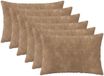 vidaXL Kussensloop - 6 stuks - HEERLEN - Taupe - 50 x 70 cm - Microfiber Fleece