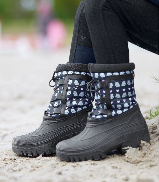 Lucky Snowfall Thermal Shoe - Kids - Night Blue/Lucky Heart - Size 30 - Unisex