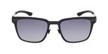 Ic!berlin Tanner Ic0018 Lunettes de soleil unisexe noir carrées gris 57mm