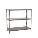 Simon Rack Ecoclick Opbergrek, 900 x 900 x 500 mm, 3 niveaus, 70 kg buigpunt, rek garage, grijs