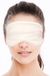 Merkloos / Sans marque Bellatio design luxe slaapmasker/ reismasker met zachte vulling wit
