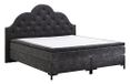 Atlantic Home Collection Boxspringbed CARO LUXE, 180 x 200 cm, inclusief topper (hardheidsgraad H2), antraciet