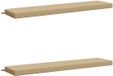 vidaXL Coussins de banc SOEST 2 pièces 100% Polyester Beige 200 x 40 x 8 cm