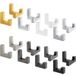 Gedotec Crochet de vestiaire TETRIS en métal, crochet simple - 40 x 12 mm - aspect inox