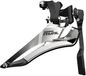 SRAM Rival 22 Yaw Voorderailleur aanlas met kettingvanger, silver/black