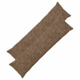 vidaXL Taie d'oreiller Brun clair Satin de coton 40 x 145 cm (2 pièces)