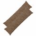 vidaXL Taie d'oreiller Brun clair Satin de coton 40 x 145 cm (2 pièces)