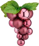Krist+ Kerstbal Druiven Roze Plastic 18 x 18 x 28 cm