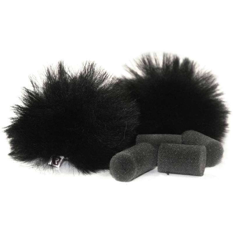 Rycote Furry Lavalier Windjammer Zwart 2 stuks