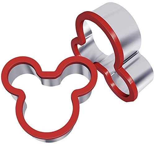 AVANA Roestvrijstalen uitsteekvormpjes, sandwich, cutters, koekjes, muis, Kerstmis, set van 2