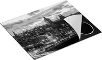 Chefcare Inductie Beschermer Amsterdam Centrum Zwart Wit 65x52 cm