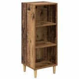 vidaXL Dressoir Oudhout 32,5 x 34,5 x 90 cm Bewerkt hout