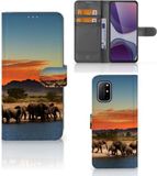 B2Ctelecom Wallet Book Case for OnePlus 8T - Elephant Design