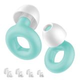 NEUTYPECHIC Siliconen oordopjes om te slapen, herbruikbare gehoorbescherming, oordopjes voor de slaap voor reizen, werk, slapen en concert, met 8 oordopjes in XS/S/M/L (groen, eenheidsmaat)