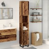 Maison Exclusive - Meuble de salle de bain aspect vieux bois, 30x30x190 cm, en fibre de bois