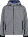 CMP Veste enfant avec capuche fixe, hydrofuge, polyester, 2 ans, nero mel/royal