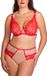 Vivisence Elegante Zachte Beha Met Kant Voor Vrouwen Beugelbeha Met Lifting Effect Verstelbare Bandjes En Goudkleurige Details Vrouwelijke Lingerie Voor Comfort En Ondersteuning, Rood,75F