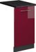 Vicco Fame-Line Vaatwasserfrontpaneel – 45 cm, WB Antraciet Bordeauxrode hoogglans