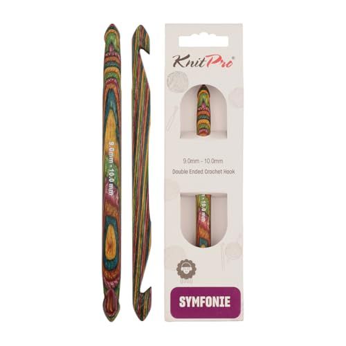 KnitPro Symfonie Dubbelzijdige haaknaald hout 9.00-10.00mm