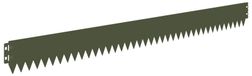 Acier Bordure de pelouse 50 pc 103 x 10 cm vert olive