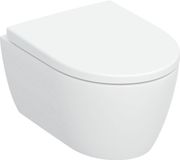 Geberit iCon cuvette suspendue – compact – TurboFlush – profondeur 49 cm – avec abattant softclose – blanc brillant KeraTect