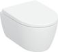 Geberit iCon hangtoilet – compact – TurboFlush – diepte 49 cm – met softclose zitting – glans wit KeraTect