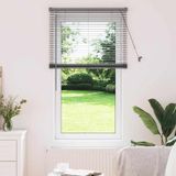 Syfax Venetiaanse jaloezie Donkergrijs 130 x 70 cm 25 mm Aluminium