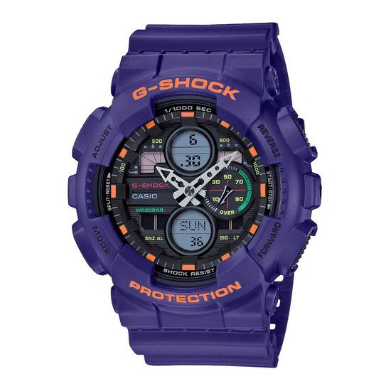Casio G-Shock GA-140-6AER Herenhorloge Paars 50 mm - Polshorloge