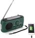 Unyqoos® Radio manuelle d'urgence avec lampe de poche LED, fonction de charge solaire et USB, chargeur d'urgence DC 5V – radio portable pour activités de plein air, camping et urgences