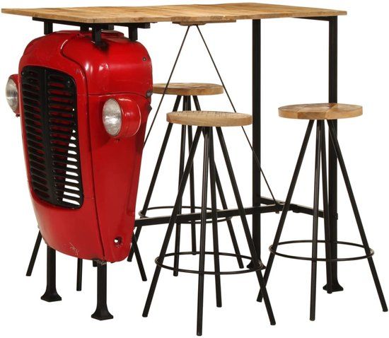 vidaXL 5-delige Barset massief mangohout