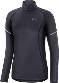 Gore Wear M Mid Long Sleeve Zip Shirt Women - Zwart - 4017912081856