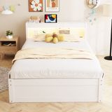 OKWISH Slaapbank 90x200 cm - Wit