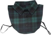 Betty's Blousekraag Dames Groen Geruit - Losse Kraag - Mode Design - van Heble® - One Size